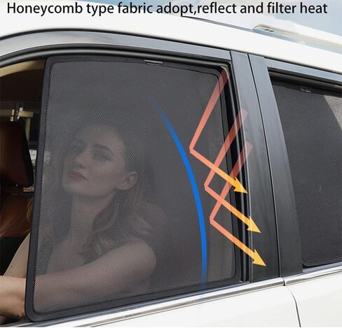 نافذة السيارة Sunshade لجيب Grand Cherokee IV 2011-2022 2023 2024 2025 Half Shade Car Interior Stainsptible Sunshade شاشات شاشات شاشية دائمة ، مرة أخرى in Kuwait