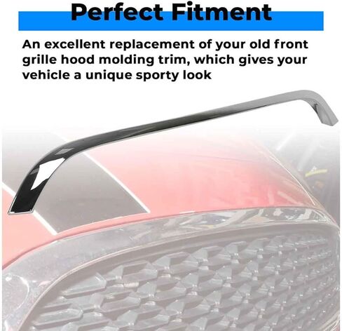 Chrome Grille Hood Molding Trim Compatible with 2007-2015 Mini Cooper R55 R56 R58 R59 51132751040 in Kuwait