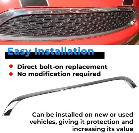 Chrome Grille Hood Molding Trim Compatible with 2007-2015 Mini Cooper R55 R56 R58 R59 51132751040 in Kuwait