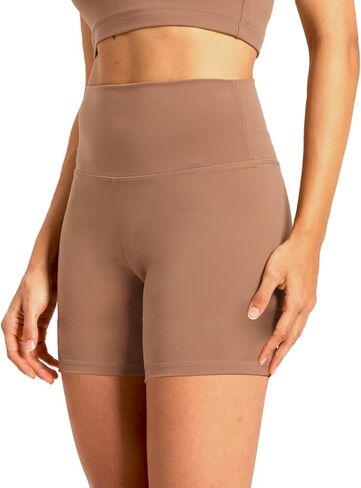 شورتات راكب الدراجة النارية للسيدات 6 بوصة ، شورت اليوغا المرتفع in Kuwait