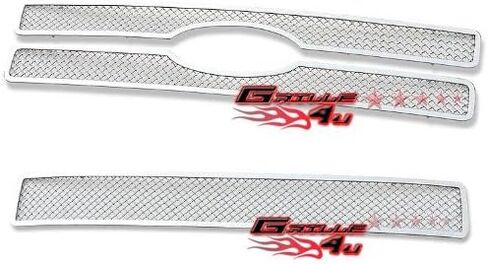 APS متوافق مع Ford Escape 2008-2012 Main Lower Lower Lower Steel Stains Steel Chrome Grille Grille Combo S18-T82877F in Saudi Arabia