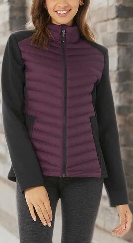 32 Degrees Womens Mixed Media Jacket (Forestwood, XX-Large) in Kuwait