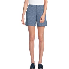 Lands' End Women's Plus Size Elastic Back Classic 7" Chino Shorts in Saudi Arabia