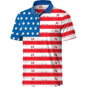 Men's Funny Golf Shirts UPF 50+ Performance Moisture Wicking Dry Fit Stretch Casual Print Polo (S-XXL) in Kuwait
