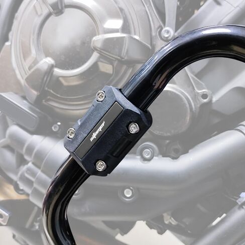 Xitomer 3 Pair 22mm/25mm/28mm Motorcycle Engine Guard Bumper Crash Bar Protectors, Motorcycle Crash Bar Protectors Frame Sliders (Black) in Saudi Arabia