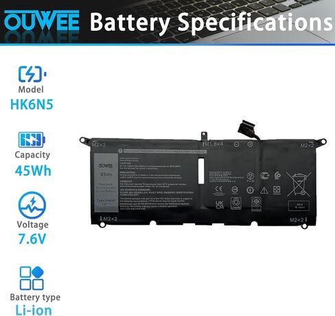71TG4 Laptop Battery Compatible with Dell Latitude 5289 7389 7390 2-in-1 Series Notebook 071TG4 K5XWW X49C1 0X49C1 11.4V 45Wh 3745mAh in Saudi Arabia