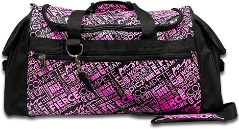 Dream Duffel Inspiration Practice Bag, Stylish Gym Tote with 2 Large Side Pockets, Perfect for Shoes & Accessories, 21.25" x 12.6" x 2.36", Pink in Kuwait