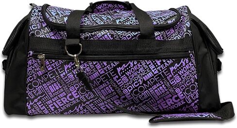 Dream Duffel Inspiration Practice Bag, Stylish Gym Tote with 2 Large Side Pockets, Perfect for Shoes & Accessories, 21.25" x 12.6" x 2.36", Pink in Kuwait