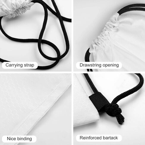 Waterproof Full Moon Sasquatch Black Pull String Sport Bags, Large Capacity Drawstring Backpack, Gym Bag for Swim Beach Travel Hiking in Saudi Arabia