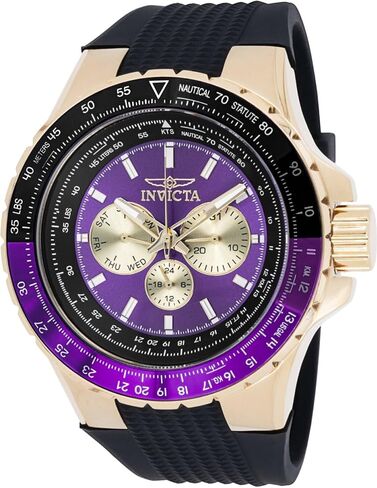 invicta Aviator Men 50mm الفولاذ المقاوم للصدأ الذهب in Saudi Arabia