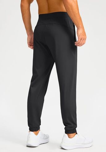الركض للرجال Soothfeel مع Zipper Mobicets Golf Joggers خفيفة الوزن سراويل تجريب رياضي للرجال المسار in Kuwait