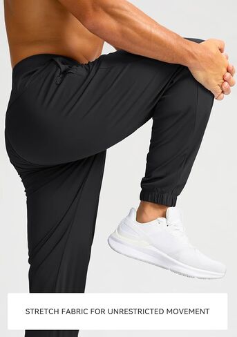الركض للرجال Soothfeel مع Zipper Mobicets Golf Joggers خفيفة الوزن سراويل تجريب رياضي للرجال المسار in Kuwait