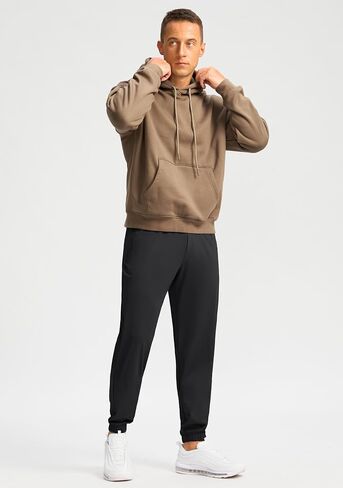 الركض للرجال Soothfeel مع Zipper Mobicets Golf Joggers خفيفة الوزن سراويل تجريب رياضي للرجال المسار in Kuwait