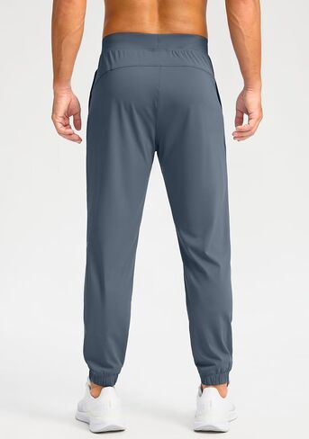 الركض للرجال Soothfeel مع Zipper Mobicets Golf Joggers خفيفة الوزن سراويل تجريب رياضي للرجال المسار in Kuwait