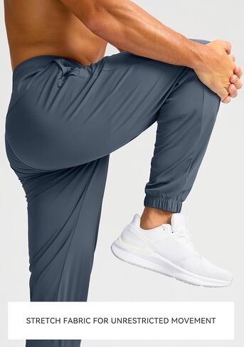 الركض للرجال Soothfeel مع Zipper Mobicets Golf Joggers خفيفة الوزن سراويل تجريب رياضي للرجال المسار in Kuwait