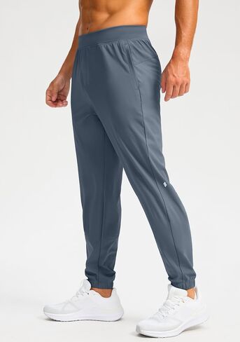الركض للرجال Soothfeel مع Zipper Mobicets Golf Joggers خفيفة الوزن سراويل تجريب رياضي للرجال المسار in Kuwait