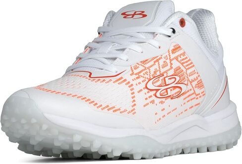 Boombah Viper Pureknit Men's Turf Shoes - White Out - Multiple Color Options - Multiple Sizes in Kuwait