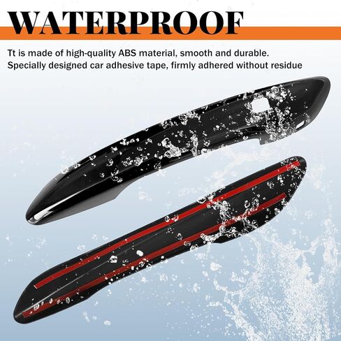 4PCS Gloss Black-Car Exterior Door Handle Cover Trims, Compatible with Hyundai Elantra Accessories 2021-2025 with 2 Smart Entry Keyhole in Saudi Arabia