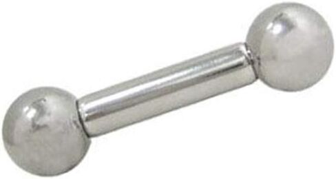 BodyJewelryOnline 316L Surgical Steel 12G 10G 8G 6G 4G 2G 0G 00G Internally Threaded Straight Barbell Monster Screwball PA Ring Nipple Tongue Piercing 18mm 15mm 12mm in Saudi Arabia