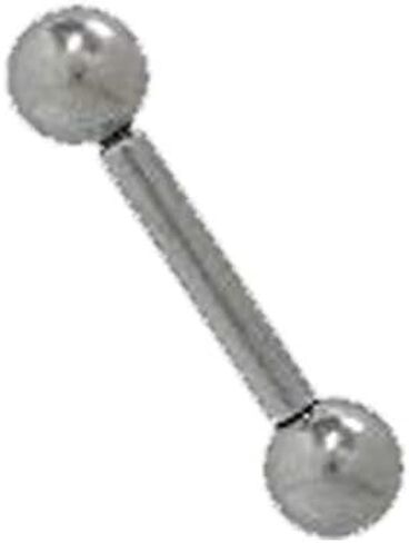 BodyJewelryOnline 316L Surgical Steel 12G 10G 8G 6G 4G 2G 0G 00G Internally Threaded Straight Barbell Monster Screwball PA Ring Nipple Tongue Piercing 18mm 15mm 12mm in Saudi Arabia
