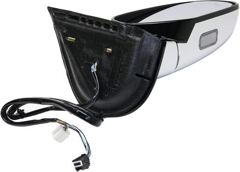 Kool Vue Side Power Power Mirror for Cadillac Escalade ESV 2007-2014 طية الطاقة مع ضوء الإشارة والذاكرة ومصباح البركة ؛ بدون مراقبة البقعة العمياء كروم in Saudi Arabia