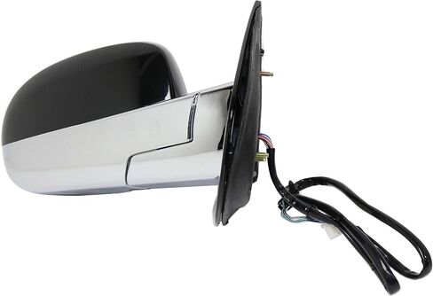 Kool Vue Side Power Power Mirror for Cadillac Escalade ESV 2007-2014 طية الطاقة مع ضوء الإشارة والذاكرة ومصباح البركة ؛ بدون مراقبة البقعة العمياء كروم in Saudi Arabia