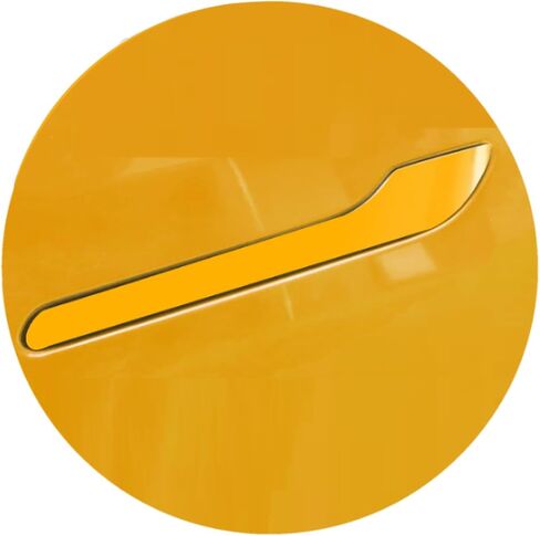 4 Set Car Door Handle Cover Sticker 3M 2080 Wrap Converted, Tesla Model 3 Tesla Model Y Accessories Fits 2024-2019, Chrome Delete, TPU Film, Includes 4 Wraps (Yellow Gloss Sunflower G25) in Kuwait