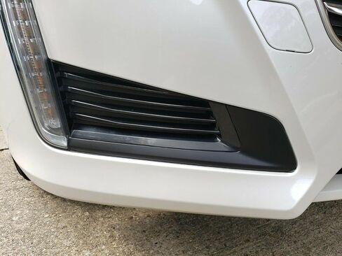 SlickMod Chrome Delete Blackout Vinyl Overlay for 2014-2019 Cadillac CTS Front Lower Side Chrome Trim (4. Lower Side Trim, Gloss Black) in Saudi Arabia