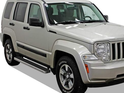 APS Running Boards 6 inches Compatible with Jeep Liberty 2008-2013 304 Stainless Steel (Side Steps Side Bars) in Saudi Arabia