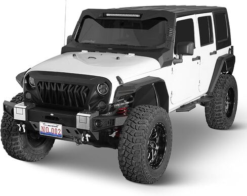 Hoke Road 4PCS Running Boards Severy 4 Doors for 2007-2018 Jeep Wrangler JK Unlimited JKU 4-DOOR in Saudi Arabia
