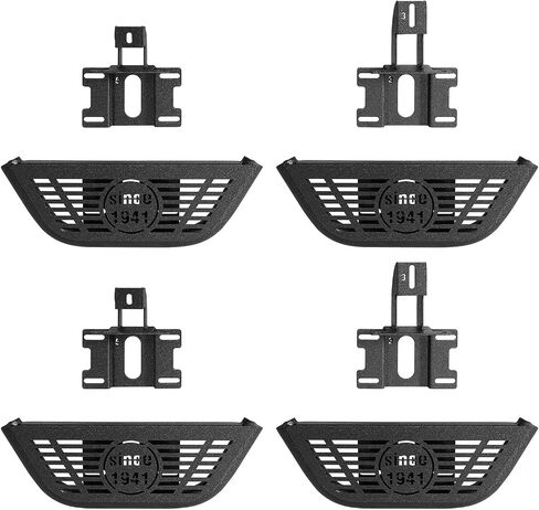 Hoke Road 4PCS Running Boards Severy 4 Doors for 2007-2018 Jeep Wrangler JK Unlimited JKU 4-DOOR in Saudi Arabia