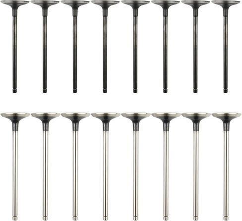 22211-2G000 22212-25002 استبدال 16PCs صمامات العادم كدة مجموعة متوافقة مع Hyundai Genesis Coupe/Santa Fe/Sonata/Tucson/Kia Forte/Koup/Forte5/Optima/Rondo/Sorento/Sportage 2.0L 2.4L L4 in Saudi Arabia