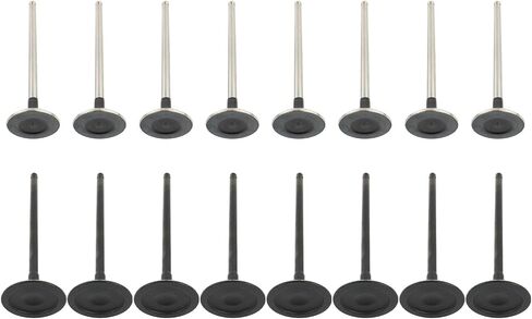 22211-2G000 22212-25002 استبدال 16PCs صمامات العادم كدة مجموعة متوافقة مع Hyundai Genesis Coupe/Santa Fe/Sonata/Tucson/Kia Forte/Koup/Forte5/Optima/Rondo/Sorento/Sportage 2.0L 2.4L L4 in Saudi Arabia