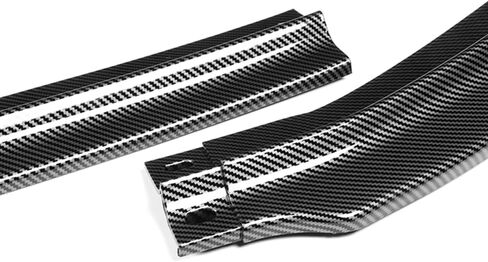 Q1-TECH, Front Bumper Lip fit for Compatible with 2008-2015 Mitsubishi Lancer Evolution EVO X, Front Bumper Lip Spoiler Air Chin Body Kit Splitter, R-Style (Matt Black) in Saudi Arabia