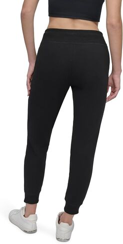 DKNY LOME'S LOPORTRING FLEECE GOGGER SWEENTPANT ، أسود ، صغير in Saudi Arabia