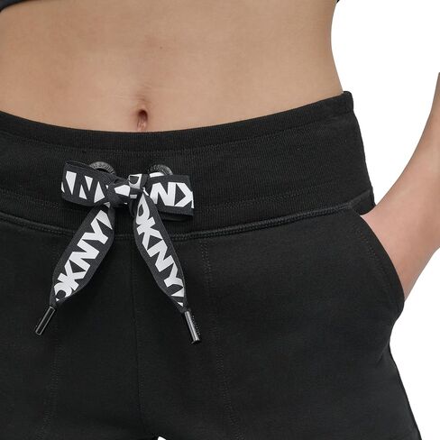 DKNY LOME'S LOPORTRING FLEECE GOGGER SWEENTPANT ، أسود ، صغير in Saudi Arabia