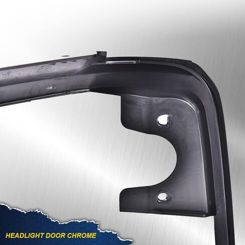 G-PLUS Grille Headlight Door Bezel Chrome Set Compatible with 1992-1996 Bronco/1992-1997 Ford F150 F250 F350Trim Door Passenger & Driver Side 2pcs Gloss Black in Saudi Arabia