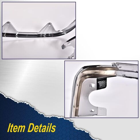 G-Plus Grille Headlus Door Door Nezel مجموعة كروم متوافقة مع 1992-1996 Bronco/1992-1997 Ford F150 F250 F350Trim Door Prastender & Driver Side 2PCS Gloss Black in Saudi Arabia