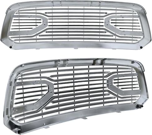 PENSUN Front Grille Compatible with 2013-2018 Dodge RAM 1500 Big Horn Style Bumper Grille (Chrome W/O Light) in Saudi Arabia