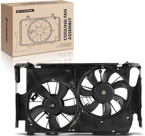 مجموعة مروحة التبريد المبرد A-premium متوافقة مع نماذج Toyota Select-RAV4 2006-2008 2.4L ، RAV4 2009-2012 2.5L-استبدل# 1636328170 ، 1671128230 in Saudi Arabia