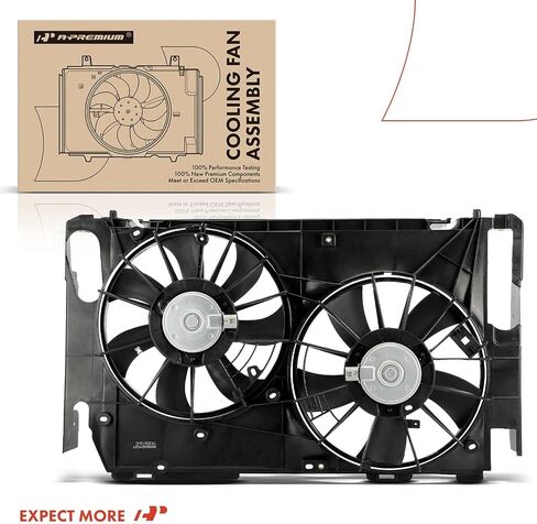 مجموعة مروحة التبريد المبرد A-premium متوافقة مع نماذج Toyota Select-RAV4 2006-2008 2.4L ، RAV4 2009-2012 2.5L-استبدل# 1636328170 ، 1671128230 in Saudi Arabia