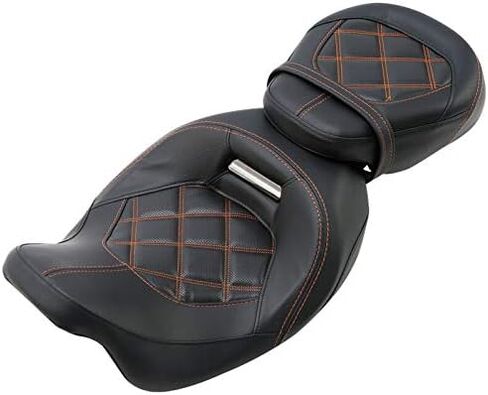 Rider and Passenger Seat 2-Up Motorcycle Low Pofile Seat Fit For Harley Touring Road King Road Glide Street Glide Electra Glide Ultra Classic 2009-2023 in Saudi Arabia