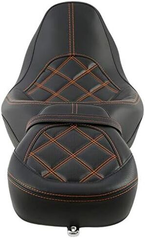 Rider and Passenger Seat 2-Up Motorcycle Low Pofile Seat Fit For Harley Touring Road King Road Glide Street Glide Electra Glide Ultra Classic 2009-2023 in Saudi Arabia