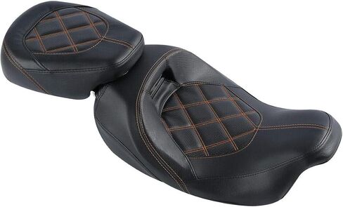 Rider and Passenger Seat 2-Up Motorcycle Low Pofile Seat Fit For Harley Touring Road King Road Glide Street Glide Electra Glide Ultra Classic 2009-2023 in Saudi Arabia