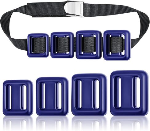 4 Pcs 2.2 lb Dive Weights Belt for Scuba Diving Coated Dive Weights Nylon Dive Belt with 1 Metal Quick Release Buckle for Free Diving Spear Fishing in Saudi Arabia