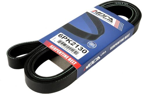 MOCA 6PK2130 EPDM Serpentine Belt fits for Hyundai 2011 Sonata 2.4L, 2012-2013 Sonata 2.4L, 2012-2013 Tucson 2.0L, 2012-2013 Tucson 2.4L, 2013 Tucson 2.0L, for Mercedes-Benz 2015 ML350 3.5L, and More in Saudi Arabia