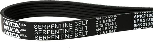 MOCA 6PK2130 EPDM Serpentine Belt fits for Hyundai 2011 Sonata 2.4L, 2012-2013 Sonata 2.4L, 2012-2013 Tucson 2.0L, 2012-2013 Tucson 2.4L, 2013 Tucson 2.0L, for Mercedes-Benz 2015 ML350 3.5L, and More in Saudi Arabia