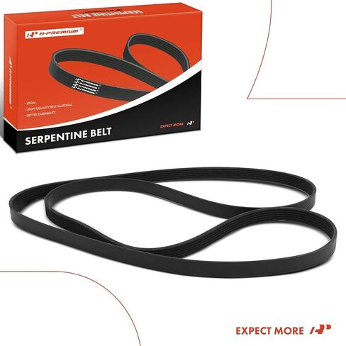 A-Premium Engine Serpentine Drive Belt Compatible with Mazda 3 2007-2009 2.3L, 6 2006-2007 2.3L - Replace# L3K915909 in Saudi Arabia