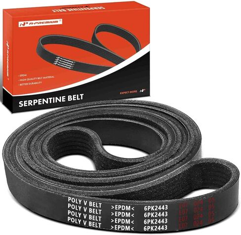 A-Premium Engine Serpentine Drive Belt Compatible with Jeep, Mercedes-Benz, Land Rover, Mercury & Ford Cars - Wrangler, Cherokee, Comanche, E320, S320, Range Rover, Range Rover Sport, Windstar & More in Saudi Arabia