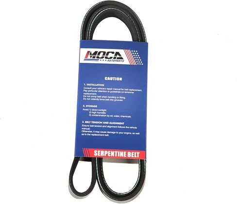 EPDM Serpentine Belt Fit 2001-2006 لـ BMW 330CI 530i ، 2001-2005 325i 325xi ، 1997-2000 528i 328i 328CI #6PK1538 in Saudi Arabia